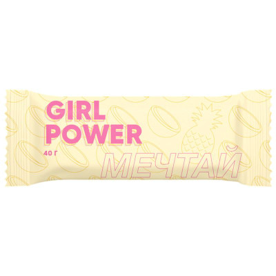 Изображение товара Батончик Girl Power Кокос-Ананас в белой глазури, 40г