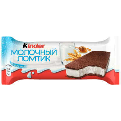 Изображение товара Пирожное Kinder Молочный ломтик, 28г