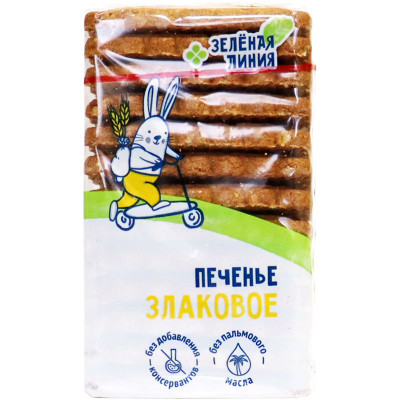 Изображение товара Печенье злаковое сахарное Зелёная Линия, 280г