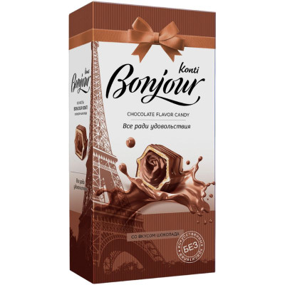 Изображение товара Конфеты Konti Bonjour со вкусом шоколада, 80г
