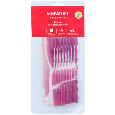 Изображение товара Бекон свиной Мираторг Любительский охлаждённый, 260г