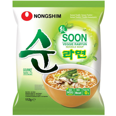 Изображение товара Лапша Nongshim Сун Вегги овощная быстрого приготовления, 112г