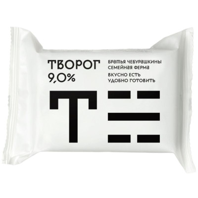 Изображение товара Творог Братья Чебурашкины 9%, 200г