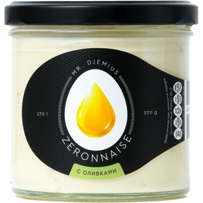 Изображение товара Соус Mr. Djemius с оливками на основе растительных масел пониженной калорийности, 270мл