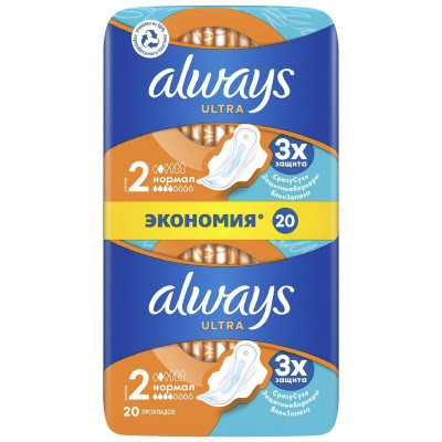 Изображение товара Прокладки Always ultra normal 20шт
