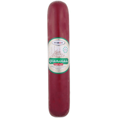 Изображение товара Колбаса полукопчёная Рузком Чеченская из мяса птицы 2 сорт, 600г