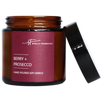 Изображение товара Свеча Stella Fragrance Berry+Prosecco ароматическая, 90г