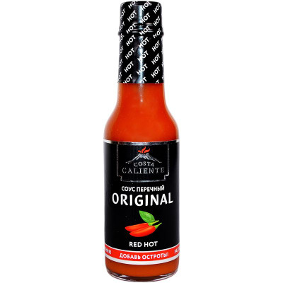 Изображение товара Соус Costa Caliente Original Red Hot перечный красный острый, 90мл
