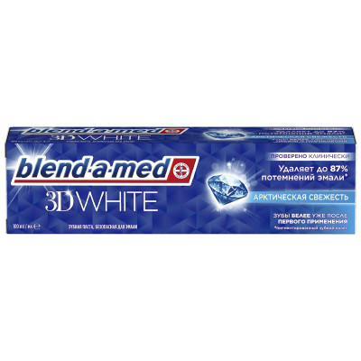 Изображение товара Зубная паста Blend-a-med 3D White Арктическая Свежесть, 100мл