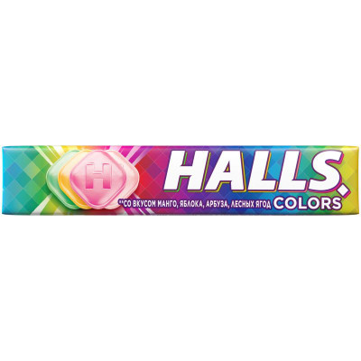 Изображение товара Карамель леденцовая Halls Colors Ассорти, 25г