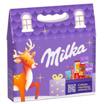 Изображение товара Набор кондитерской продукции Milka Большой Новогодний Микс с Домик, 582г