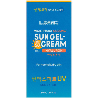 Изображение товара Гель-крем для лица солнцезащитный L. Sanic SPF 50/PA++++ с гиалуроновой кислотой, 50мл