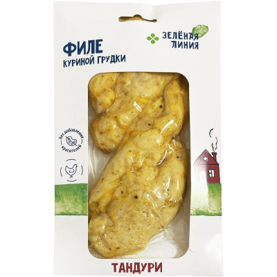Изображение товара Филе Тандури куриной грудки запеченное Экстра Зелёная Линия, 180г