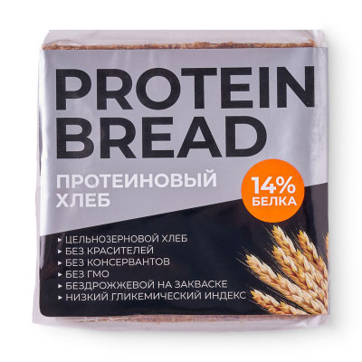 Изображение товара Хлеб СпортХлеб Протеиновый цельнозерновой, 450г