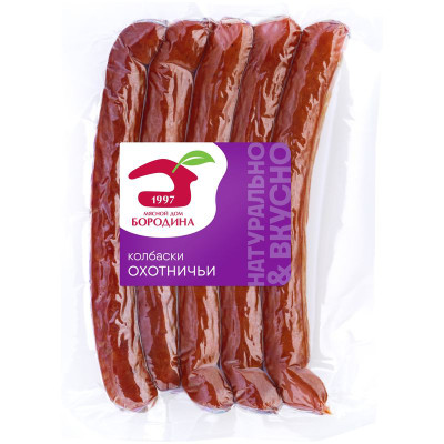 Изображение товара Колбаски полукопчёные МД Бородина Охотничьи, 230г