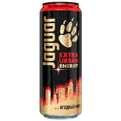 Изображение товара Напиток энергетический Jaguar Extra Urban Energy тонизирующий газированный, 440мл