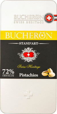 Изображение товара Шоколад горький Bucheron с фисташками 72%, 100г