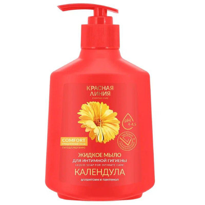 Изображение товара Мыло жидкое Красная Линия Календула для интимной гигиены, 250мл