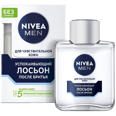 Изображение товара Лосьон после бритья успокаивающий Nivea Men без содержания спирта, 100мл