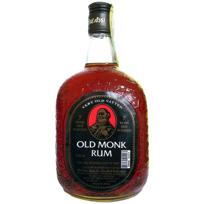 Изображение товара Ром Old Monk 7-летний тёмный 42.8%, 750мл