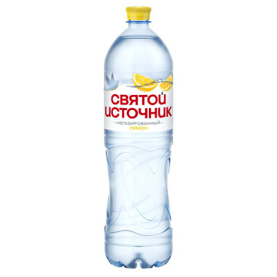 Изображение товара Напиток безалкогольный Святой Источник со вкусом лимона негазированный, 1.5л