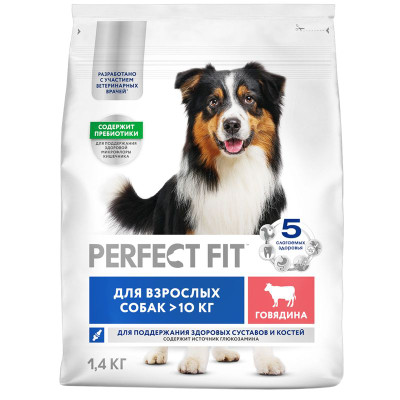 Изображение товара Корм Perfect Fit для суставов с говядиной, 1.4кг