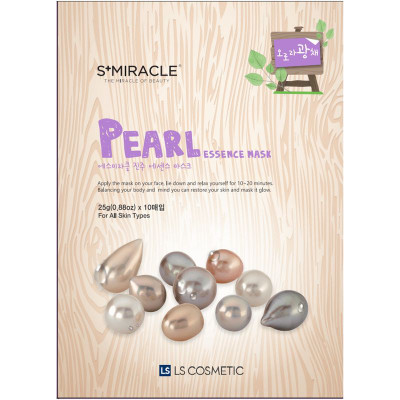 Изображение товара Маска S+Miracle Жемчуг Pearl Essence Mask тканевая для лица, 25мл