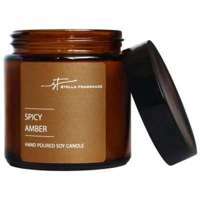 Изображение товара Свеча Stella Fragrance Spicy Amber ароматическая, 90г