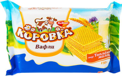 Изображение товара Вафли Коровка Топлёное молоко, 150г