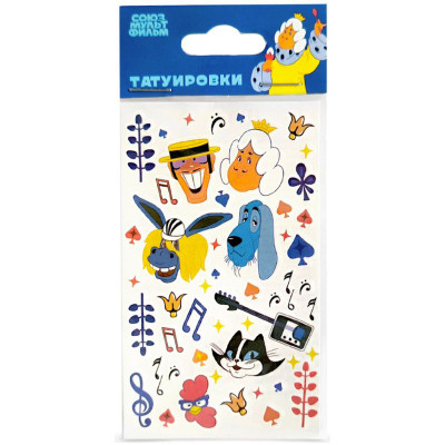 Изображение товара Татуировки Союзмультфильм переводные в ассортименте 1шт.
