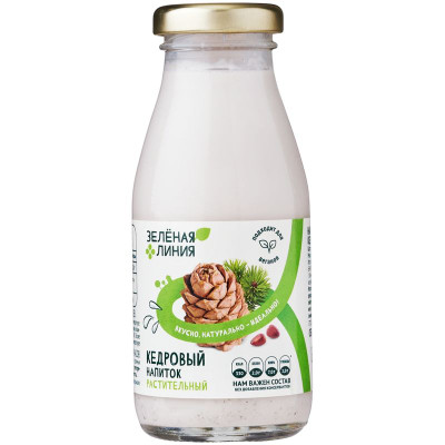 Изображение товара Напиток кедровый Зелёная Линия, 200мл