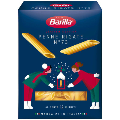 Изображение товара Макароны Barilla Penne Rigate n.73 из твёрдых сортов пшеницы, 450г