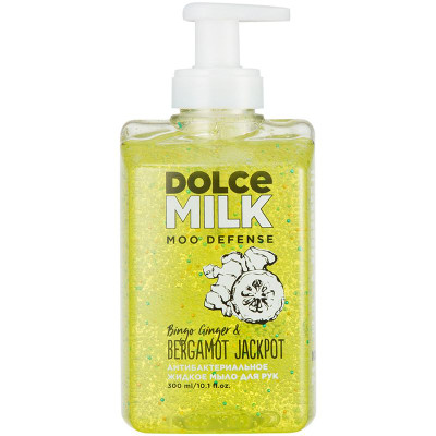 Изображение товара Мыло жидкое Dolce Milk Имбирь-Богатырь & Бергамот Джекпот антибактериальное, 300мл