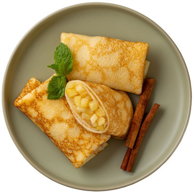 Изображение товара Блины с яблоком мёдом и корицей Перекрёсток Select, 240г