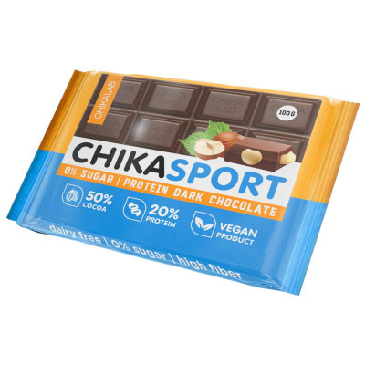 Изображение товара Шоколад тёмный Chikalab с фундуком, 100г