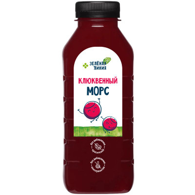 Изображение товара Морс клюквенный Зелёная Линия, 1л