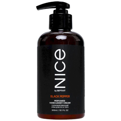 Изображение товара Крем для рук и тела Nice By Septivit Formula Black Pepper парфюмированный, 300мл
