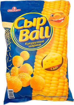 Изображение товара Шарики кукурузные СырBall со вкусом сыра, 140г