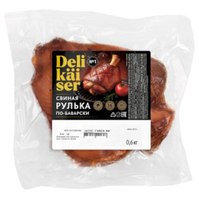 Изображение товара Рулька из свинины Delikaiser По-Баварски запечённая