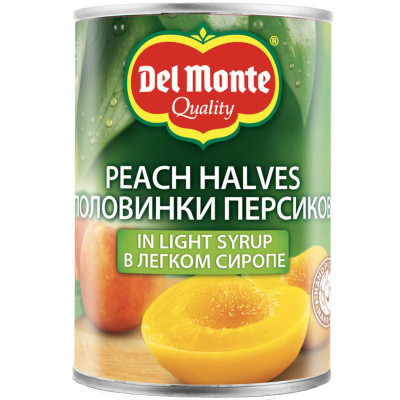 Изображение товара Персики Del Monte половинки в сиропе, 420г