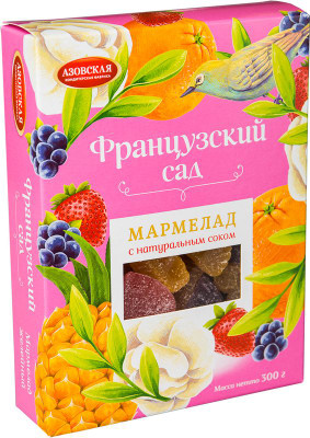 Изображение товара Мармелад Азовская КФ Французский Сад с натуральным соком, 300г