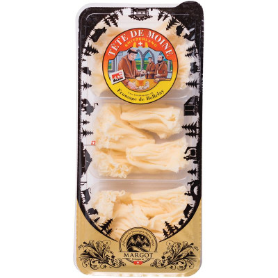 Изображение товара Сыр Margot Fromages Tete de Moine нарезка 51%, 100г