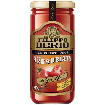 Изображение товара Соус Filippo Berio Arrabbiata томатный, 340г