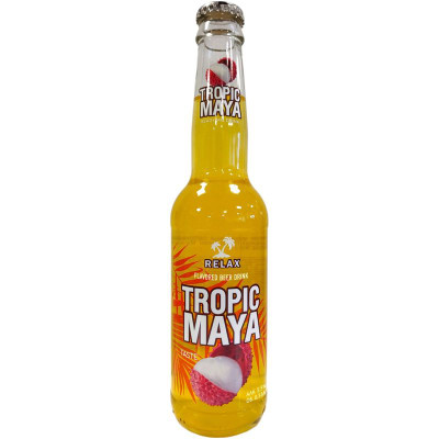 Изображение товара Напиток пивной Relax Tropic Maya лайм-личи-текила нефильтрованный 5.5%, 330мл