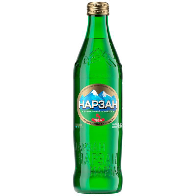 Изображение товара Вода Нарзан минеральная газированная, 450мл