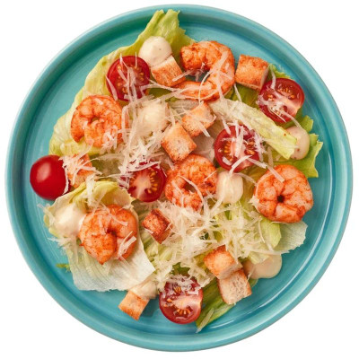 Изображение товара Салат Цезарь с креветками Перекрёсток Select, 190г