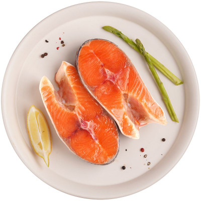 Изображение товара Кижуч Москва на Волне стейк слабосолёный замороженный, 1кг