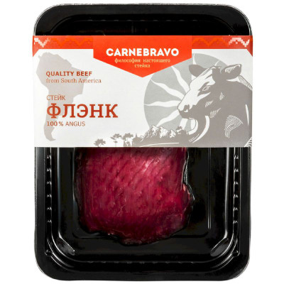 Изображение товара Стейк Carnebravo Флэнк мясной, 200г