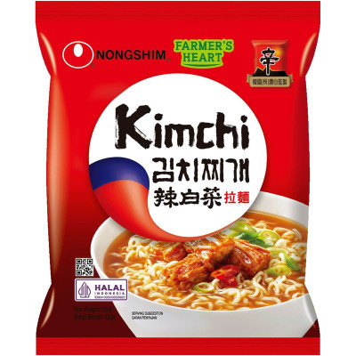 Изображение товара Лапша Nongshim Кимчи Рамен быстрого приготовления, 120г