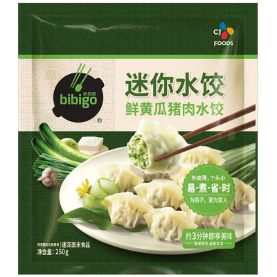 Изображение товара Мини дамплинги Bibigo со свининой и огурцом замороженные, 250г